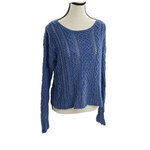 Denim & Supply Ralph Lauren Sweater Blue Knit Long Sleeve Womens